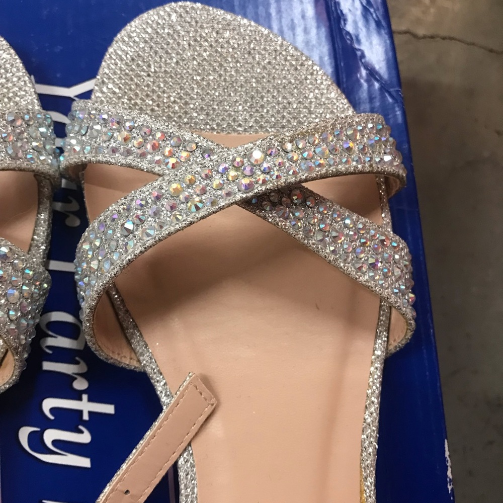 Silver AB Rhinestone Flats! - Picture 2 of 13